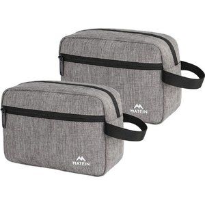 Toiletry Bag for Men (2 Pack), Waterproof Dopp Kit Bathroom Shaving Bag